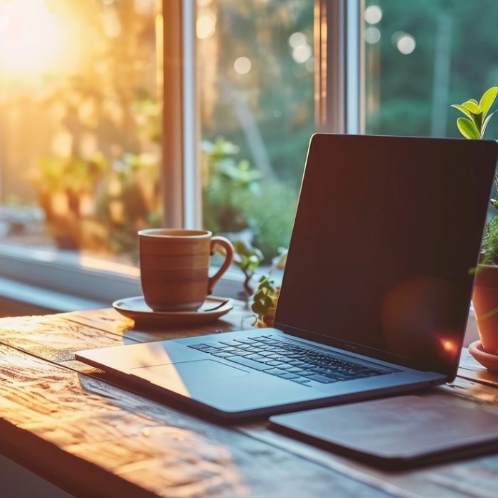 Morning Productivity A Cozy Home Office Nook